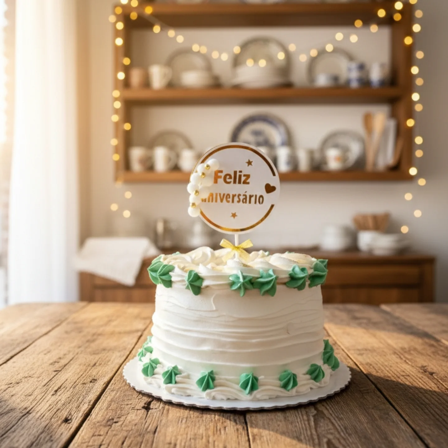Bolo artesanal de aniversário
